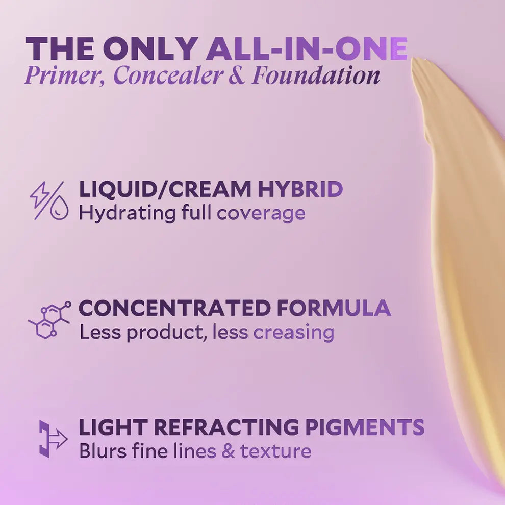 All-In-One Concealer & Foundation for Flawless Skin
